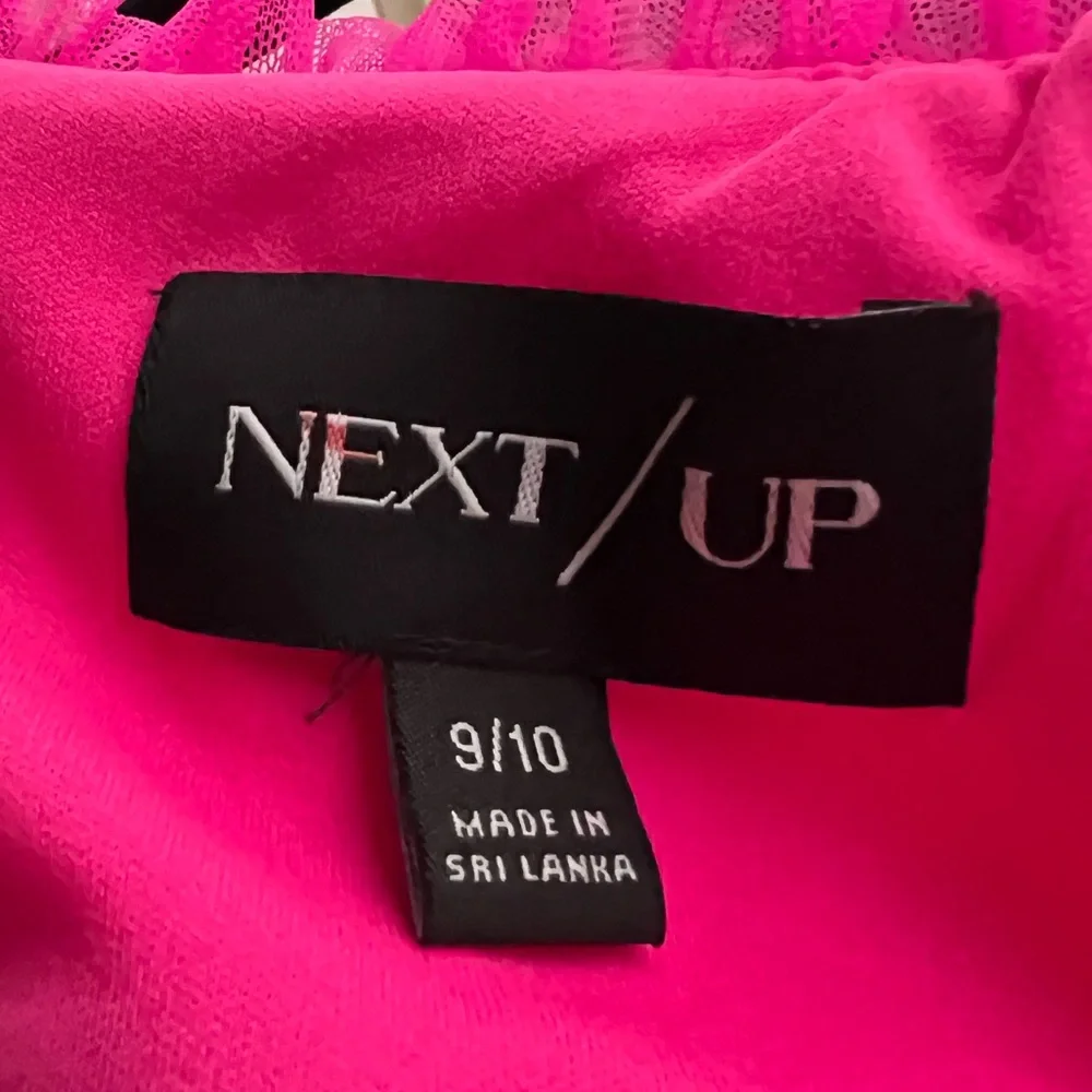 π π NEXT/UP Neon Pink Mesh Tiered Gown Corset Bodice Party 2 Sizes 9/10 & 11/12 - Picture 14 of 17